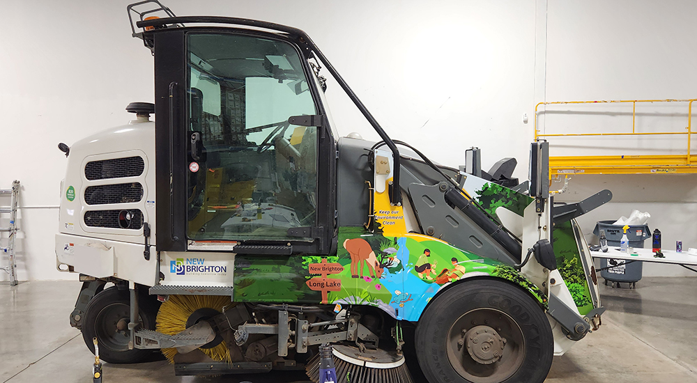 City Sweeper with custom graphics