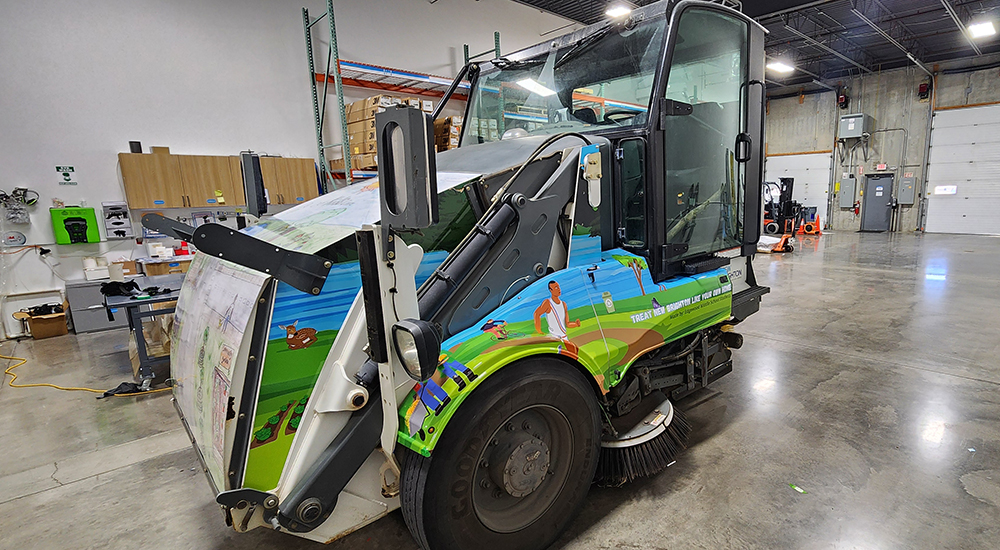 City Sweeper with custom graphics