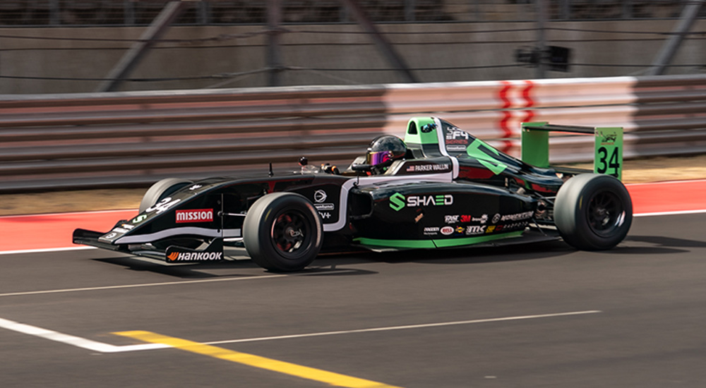 F4 race car on race track