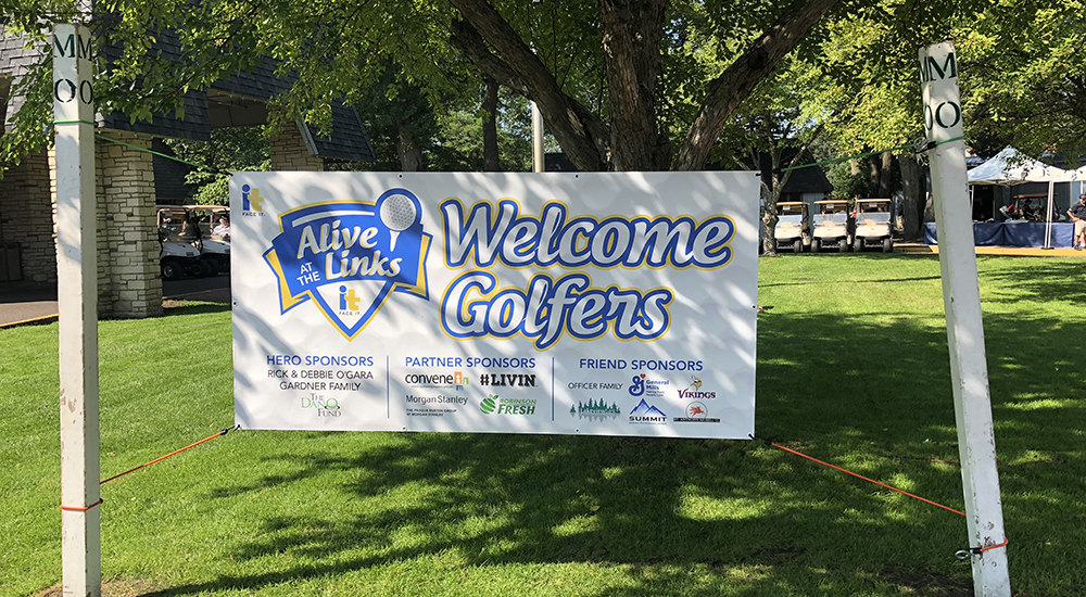 Golf event banner