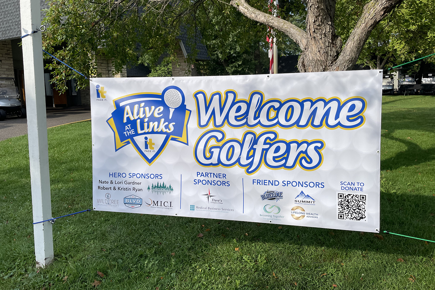 Golf event banner