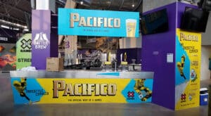Pacifico Beer branded booth wraps