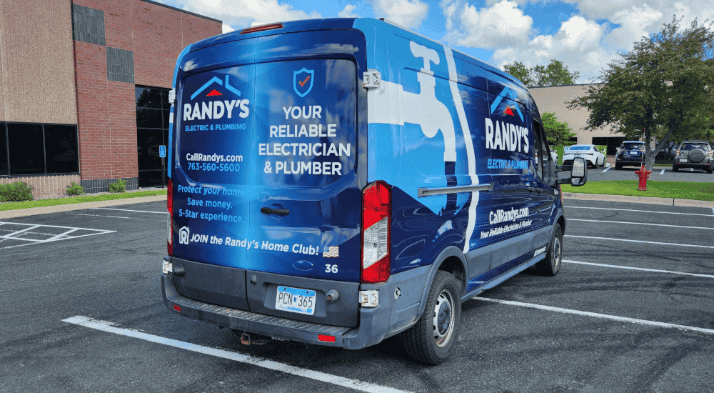 Brand ink Randys Electric Van Wrap