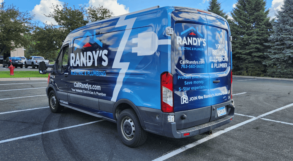 Brand ink Randys Electric Van Wrap