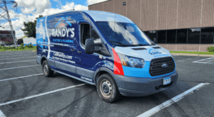 Brand ink Randys Electric Van Wrap