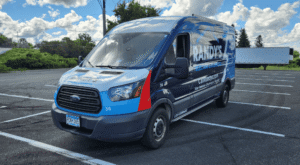 Brand ink Randys Electric Van Wrap